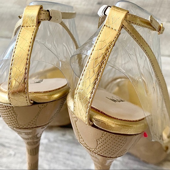 Michael Antonio Gold Platform Stiletto Heel - Picture 6 of 12